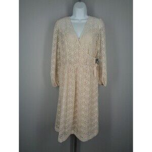 ModCloth Air Floral Lace Wrap Dress Size Small New